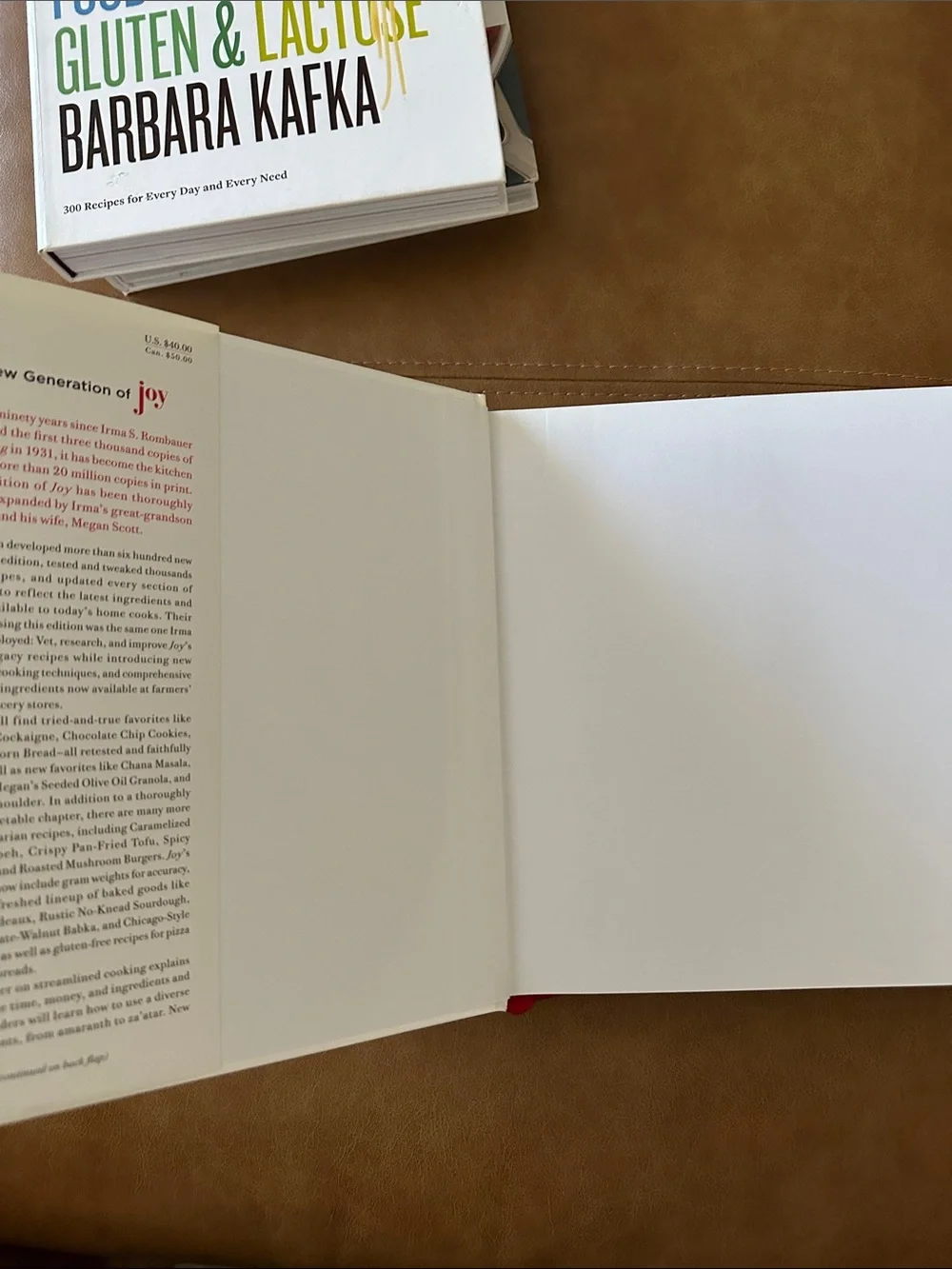 Joy of Cooking Cookbook - White with Red and Gold Cover